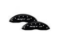 Set Of 4 Caliper Covers Engraved Front And Rear Srt8 Black Finish Silver Characters 2011-2011 Jeep Grand Cherokee MGP Caliper Covers