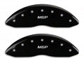Set Of 4 Caliper Covers Engraved Front Ram Engraved Rear Ramhead Black Finish Silver Characters 2006-2010 Dodge Ram MGP Caliper Covers