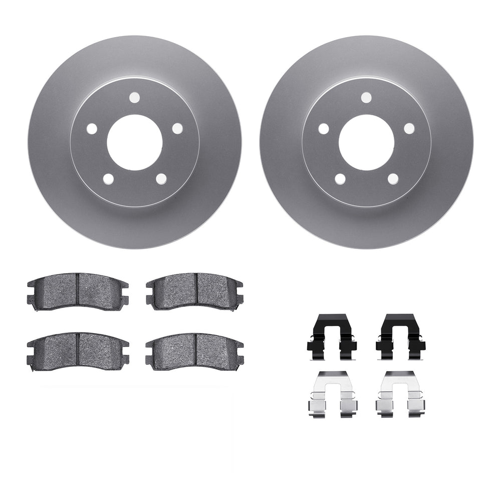 R1 Concepts Brake Rotor- Carbon Coated with Ceramic Pads Hdw Fits Cadillac SRX