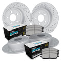 R1 Concepts Brake Rotor- Blank with Optimum Oe Pads Hdw Fits Jaguar XE