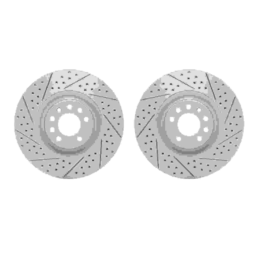 DFC 08-11 Saab 9-3 Front Drilled & Slotted Geoperformance Rotors