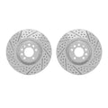 DFC 08-11 Saab 9-3 Front Drilled & Slotted Geoperformance Rotors