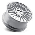 ~(31 lbs. 20X20X10)~ TSW SILVERSTONE 18x8.0 5/120 ET20 CB76.1 SILVER W/MIRROR CUT FACE AND LIP
