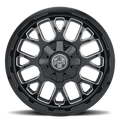 ATTITUDE 802 17X9.0 GLOSS BLACK/MILLED 5X114.3/5X127 18MM OS 87.1 CB