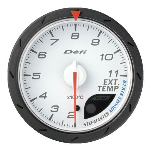 Defi Advance CR 60mm Exhaust Temperature Gauge White