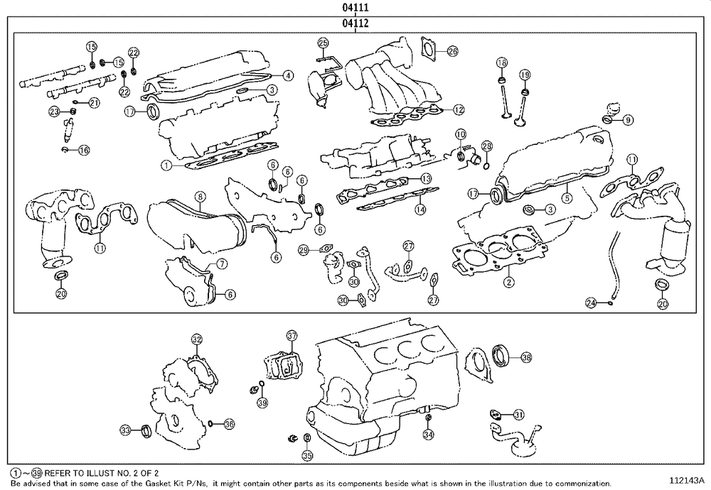 Engine Cylinder Head Gasket Set - 02-54320-01