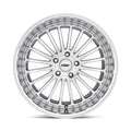 ~(31 lbs. 20X20X10)~ TSW SILVERSTONE 18x8.0 5/120 ET35 CB76.1 SILVER W/MIRROR CUT FACE AND LIP