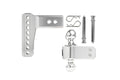 2.5IN SHANK ALUMINUM HITCH 4IN DROP/RISE W/ STAINLESS STEEL DUAL BALL