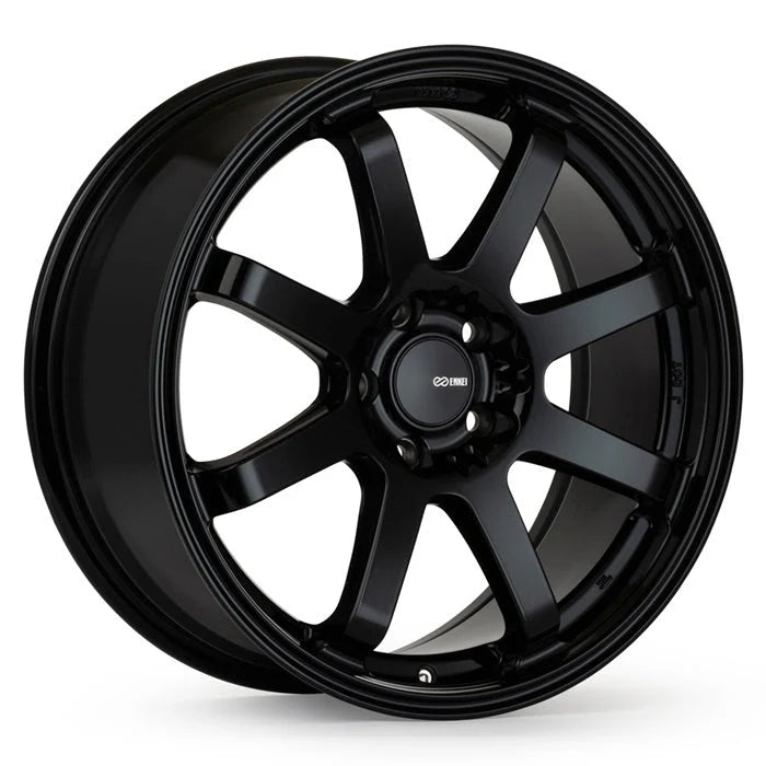 Enkei Vanquish 18x9.5 / 5x120 BP / 45mm Offset / 72.6mm Bore - Gloss Black Wheel