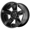 17x8 ROCKSTAR II 811 MATTE BLACK 5X5.5/150 bp 4.89 b/s 10 offset