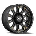 HOSS 2 18x9 6x139.70 SATIN BLACK MACH W/ DARK TINT CLEAR COAT (18 mm)