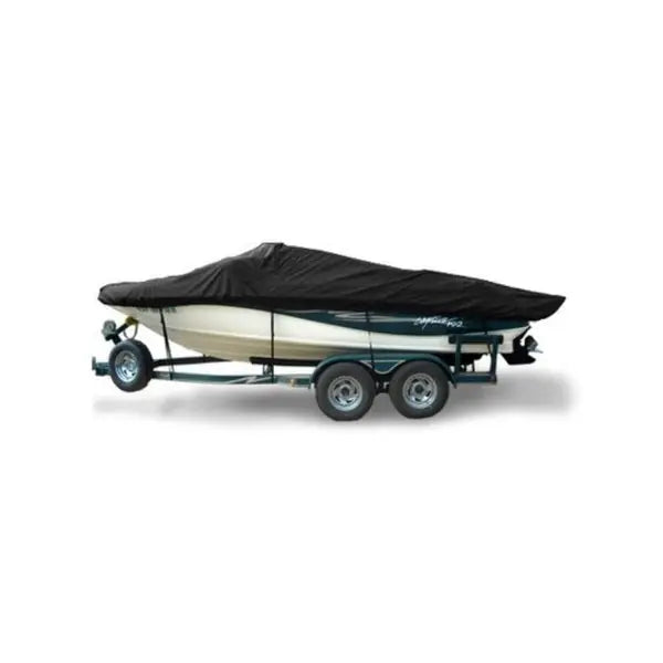 HOT SHOT BOAT COVERBASIC FISH 16FT5IN 17FT4IN 85IN NO HOODBLACK