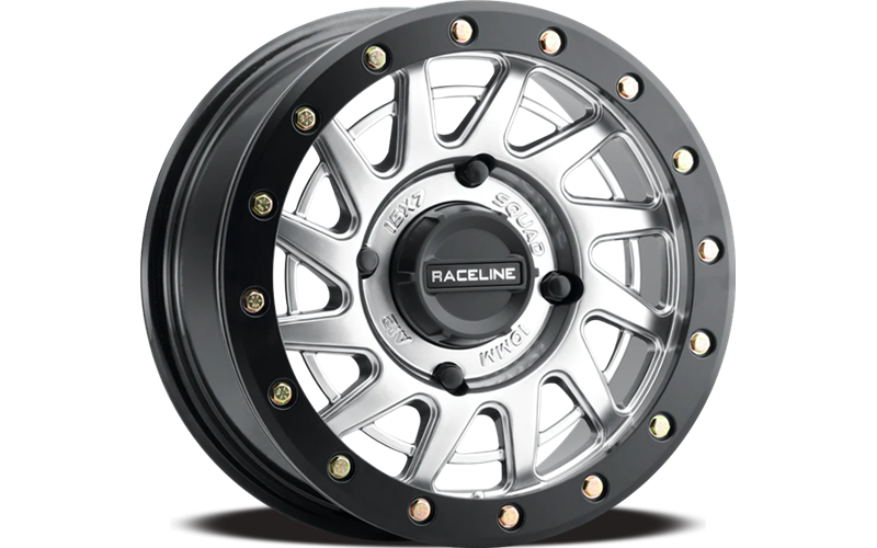 Raceline Wheels SQUAD HYPER SILVER W BLACK RING 15X7 4X137 10