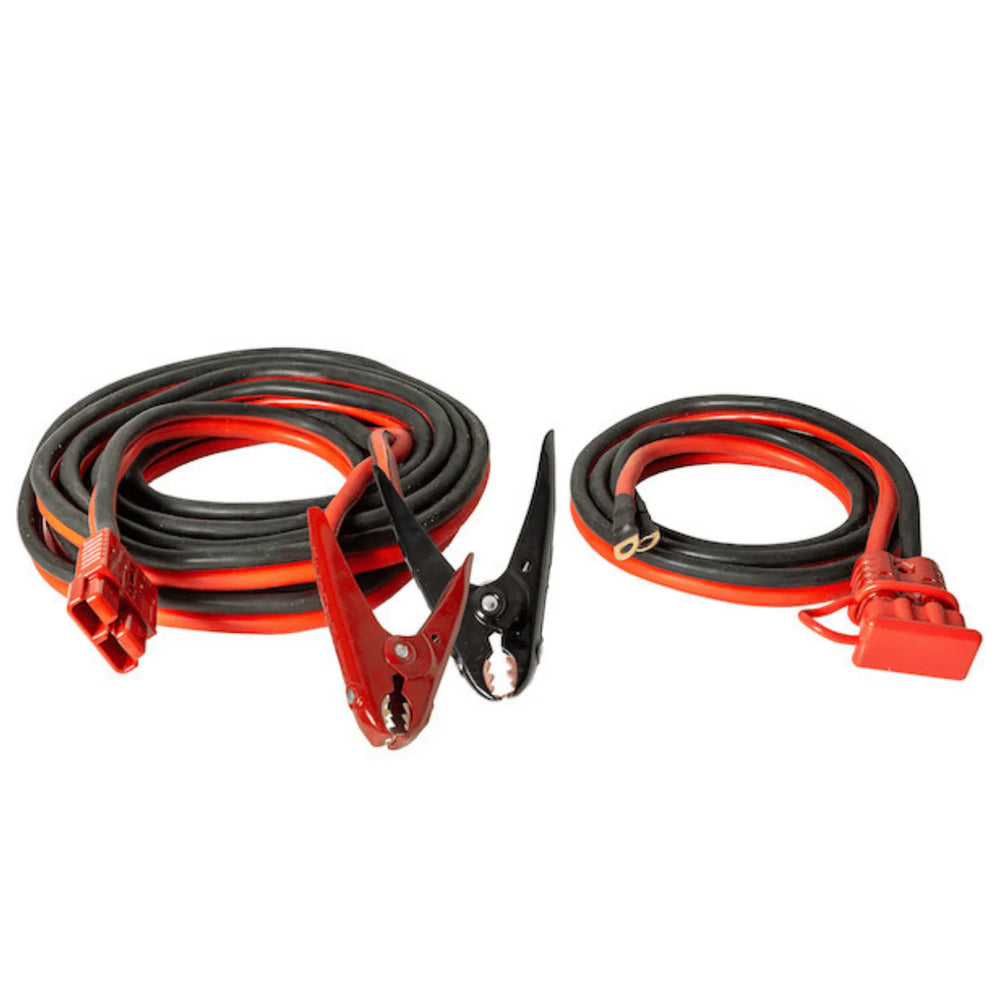 32.5 FOOT LONG BOOSTER CABLES WITH RED QUICK CONNECT 800 AMP