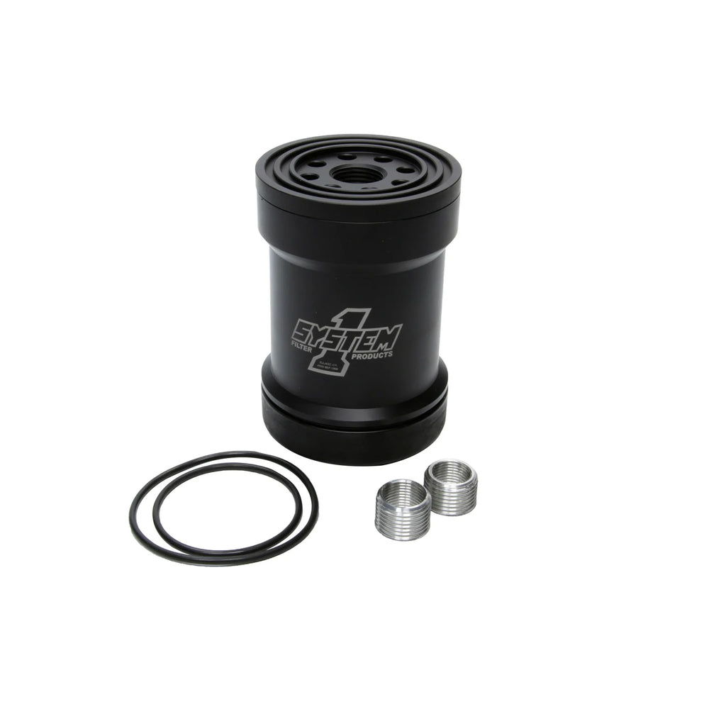 Billet Oil Filter w/Blt Cap 75 Micron - Black