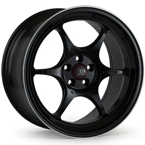 Enkei PF06 17x7 / 4x100 BP / +38 Offset / 75mm Bore - Black Machined