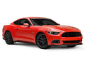 1517 MUSTANG GT LASER BILLET GRILLE BUMPER OVERLAY 1PC FLAT BLACK ALUMINUM
