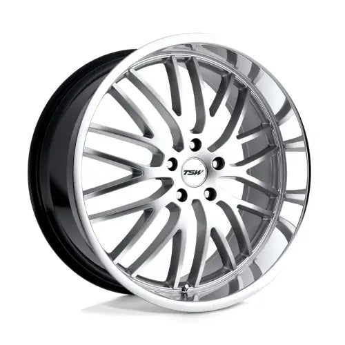 ~(31 lbs. 20X20X10)~ TSW SNETTERTON 18x8.0 5/112 ET32 CB72.1 HYPSIL MIRROR LIP