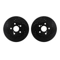 R1 Concepts Brake Rotor- D/S - Black Fits Toyota Prius