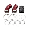 Wehrli 06-10 Chevrolet 6.6L LBZ/LMM Duramax Passenger Side 3.5in Intercooler Pipe - Semi-Gloss Black