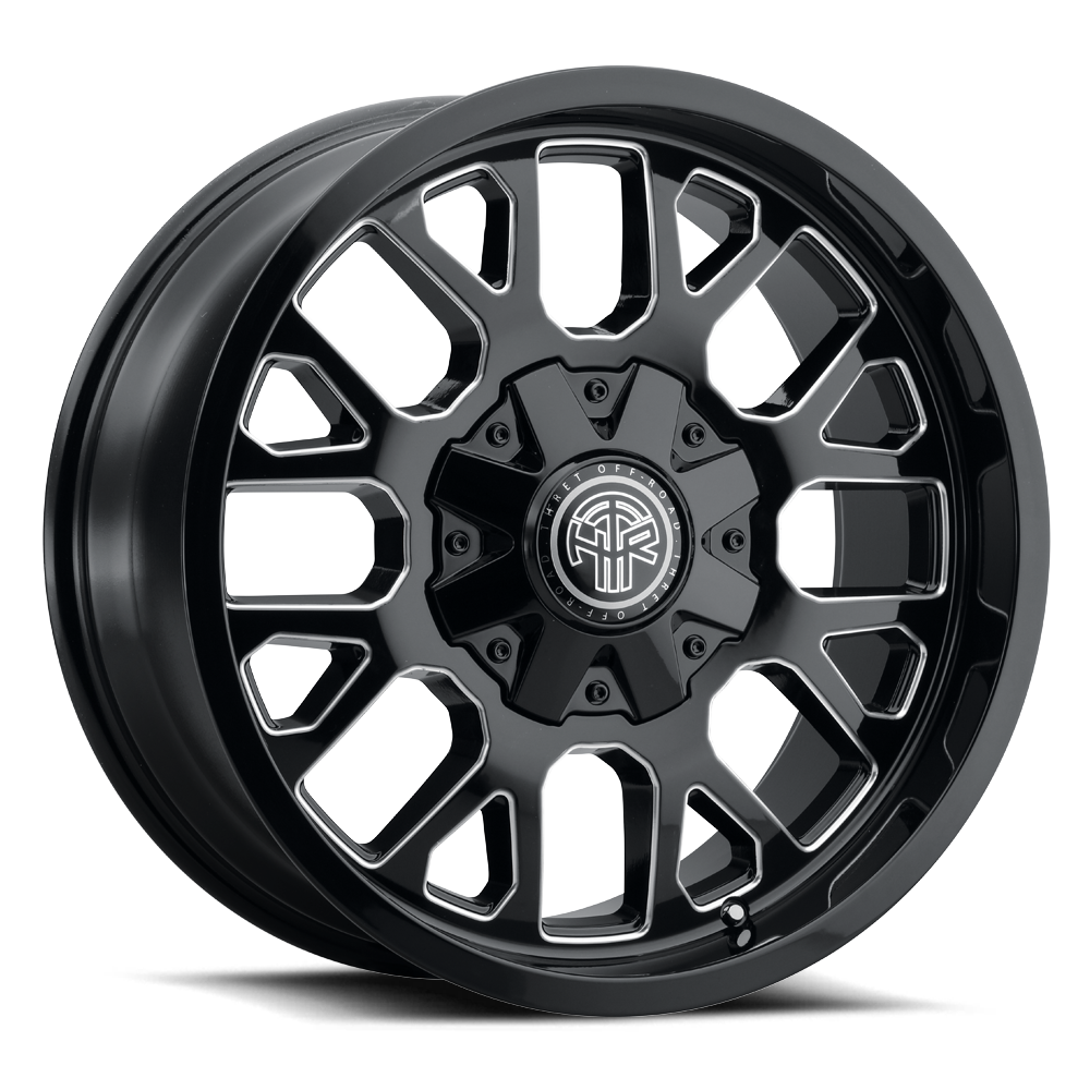 ATTITUDE 802 17X9.0 GLOSS BLACK/MILLED 6X135/6X139.7 18MM OS 106.1 CB