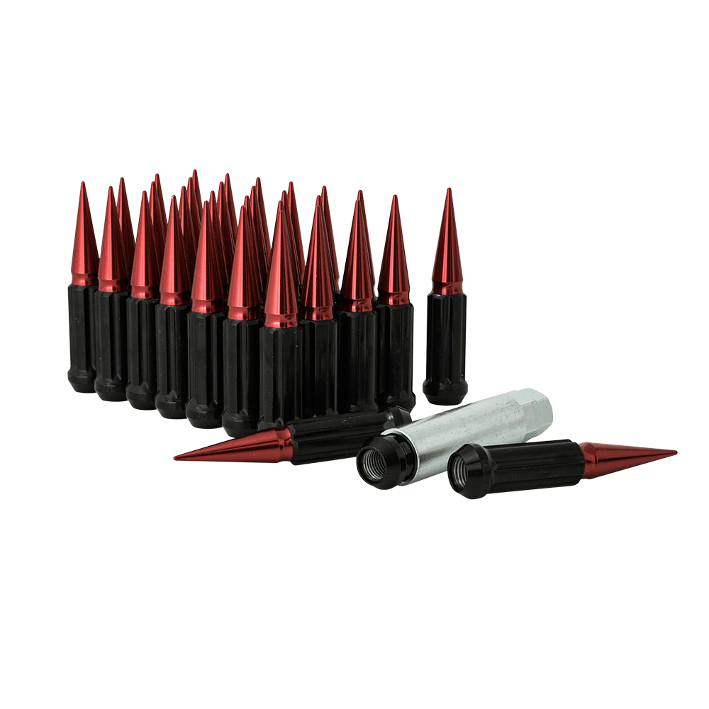 Gorilla 8 LUG 14-1.50 SPIKE LUG KIT RED