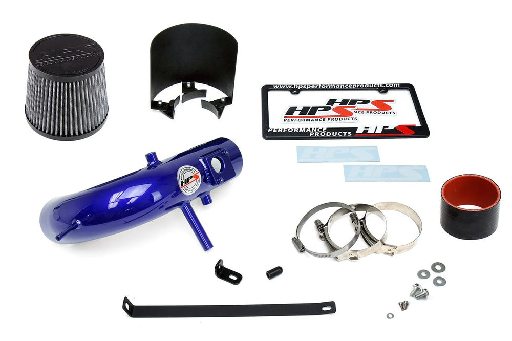 HPS Performance Performance Shortram Air Intake Kit 12-17 Toyota Camry 2.5L 4Cyl Includes Heat Shield Blue