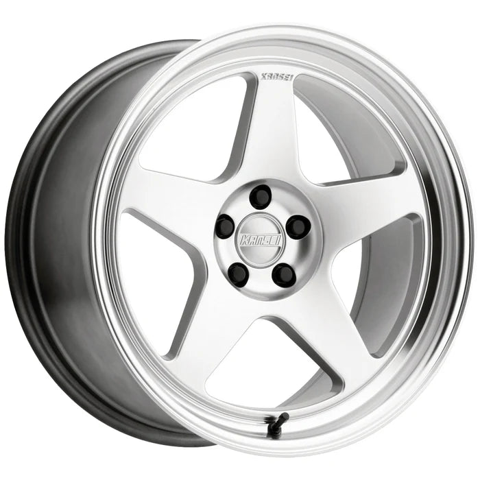 KANSEI KNP HYPER SILVER W/BRIGHT MACHINED LIP 18X8.5 5X100 +35