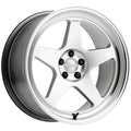 KANSEI KNP HYPER SILVER W/BRIGHT MACHINED LIP 18X8.5 5X100 +35