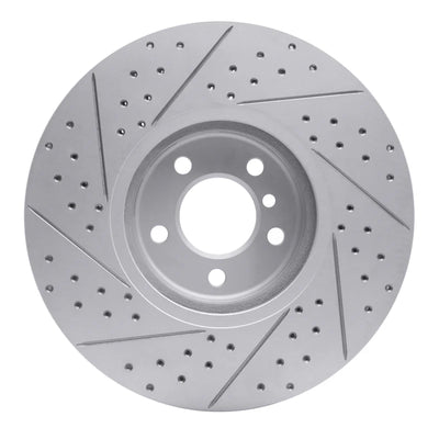 R1 08-19 BMW X5 Front Right Drilled & Slotted Geoperformance Rotor