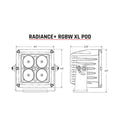 Rigid Industries Radiance+ Pod XL RGBW - Pair