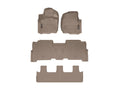 WeatherTech Tan Front Rear and Rear Floorliners Fits -21-24 Expedition Max 451665-1-2-4512953