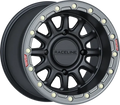 Raceline A14SB Alpha 15x10in/6x139.7 BP/25mm Offset/78.1mm Bore - Silver & Blk Ring Beadlock Wheel