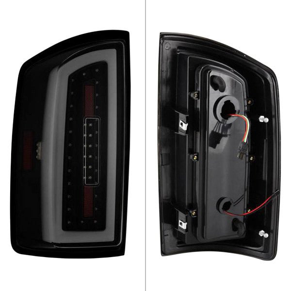 xTune 07-08 Dodge Ram 1500 Light Bar LED Tail Lights - Blk Smoke ALT-ON-DRAM06-LBLED-BSM