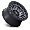 D857 17X9 6X5.5 M-GNMTL BLK -12MM