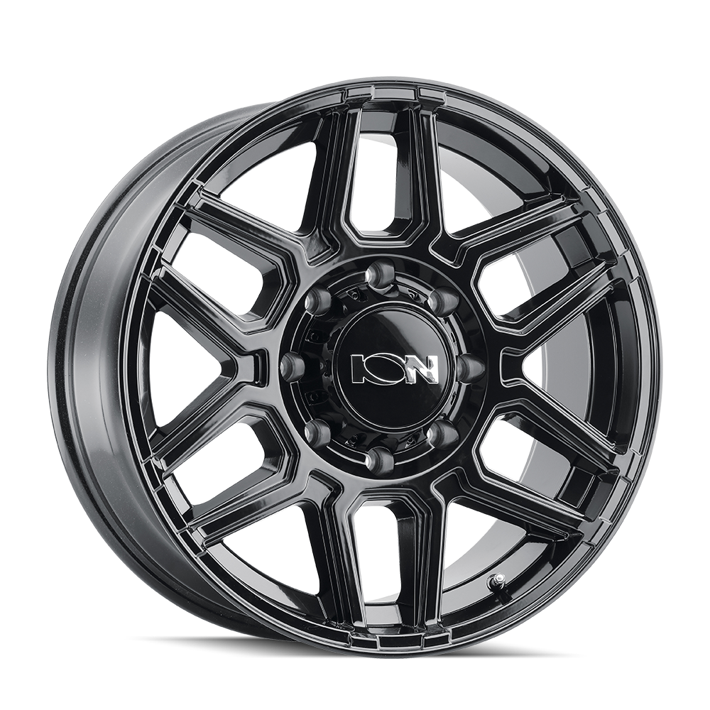 Cast Aluminum Wheels 146 GB 17x9 Gloss Black 6 On 139.7 Bolt Pattern 0 Offset ION Wheels