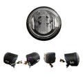 ~(3 lbs. 7X5X5)~ 3inch Round 4000 Lumen High Intensity 6000K 18-Watt LED Driving Light Kit - 2pc Set with Complete Wiring Hardware and RE
