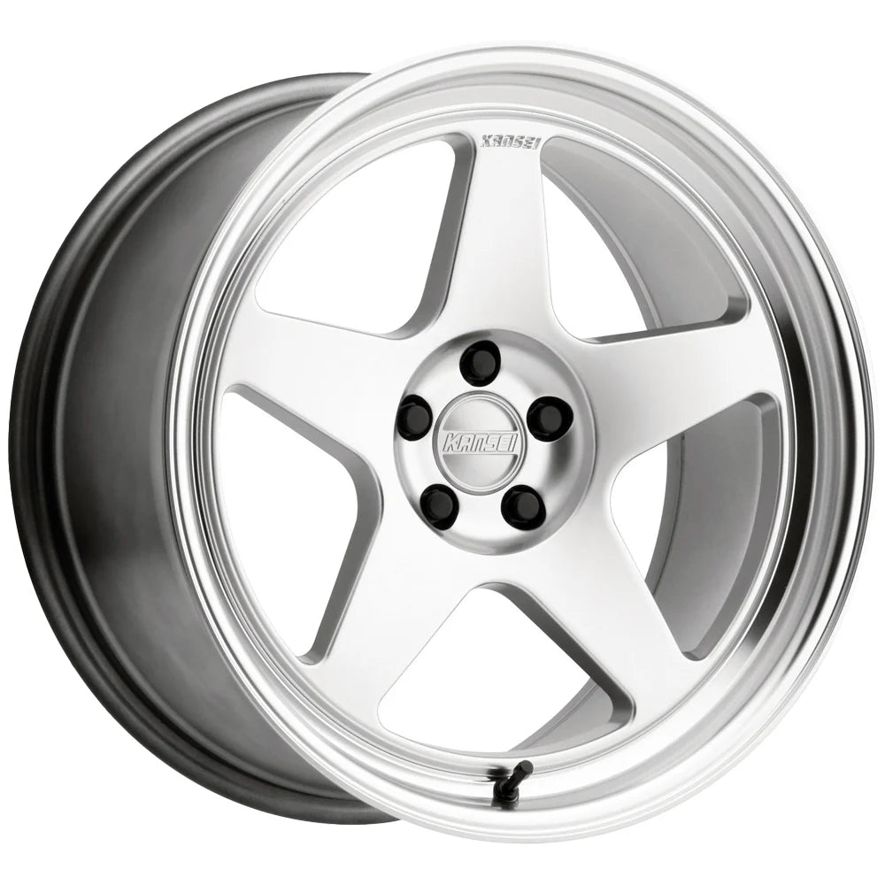 KANSEI KNP HYPER SILVER W/BRIGHT MACHINED LIP 18X8.5 5X114.3 +35