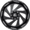 ~(50 lbs. 23X23X15)~ VORTEX 20x12 6x139.70 GLOSS BLACK MILLED (-44 mm)