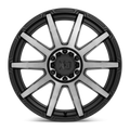 OUTBREAK 17X8 5X110 35MM SATIN BLACK W/ GRAY TINT