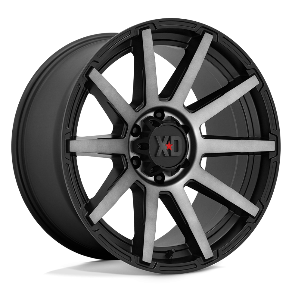 OUTBREAK 17X8 5X110 35MM SATIN BLACK W/ GRAY TINT