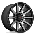 OUTBREAK 17X8 5X110 35MM SATIN BLACK W/ GRAY TINT