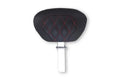 Mustang 08-25 Harley FL Touring Rd King Sp, Rd Glide Ltd, Dble Diamond Driver Backrest - Black/AB