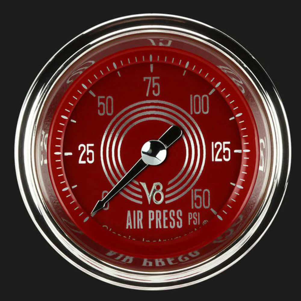V8 RED STEEL 2IN AIR PR 150PSI ELEC