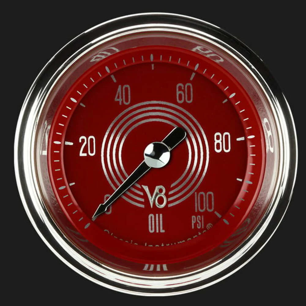 V8 RED STEEL 2IN OIL PRS 100PSI ELE
