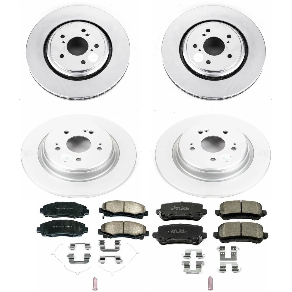 Power Stop 15-19 Acura TLX Front & Rear Z17 Evolution Geomet Coated Brake Kit