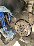 R1 14-19 Cadillac CTS Front & Rear Carbon Coated Brake Rotor Set w/Ceramic Pads and Hardware
