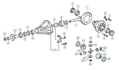 USA Standard Ring and Pinion gear set for Toyota 8IN in a 3.90 ratio