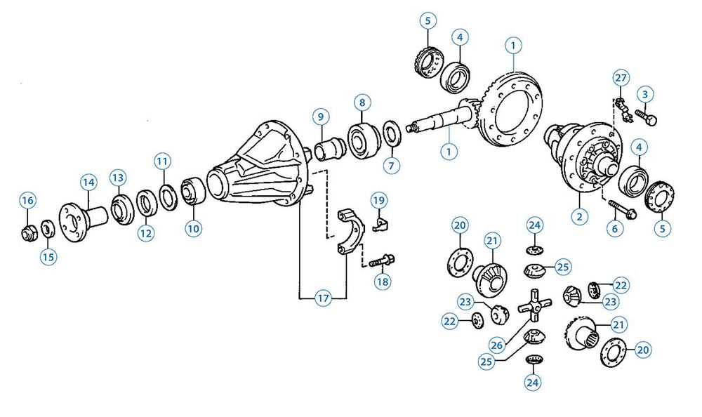 USA Standard Ring and Pinion gear set for Toyota 8IN in a 3.90 ratio
