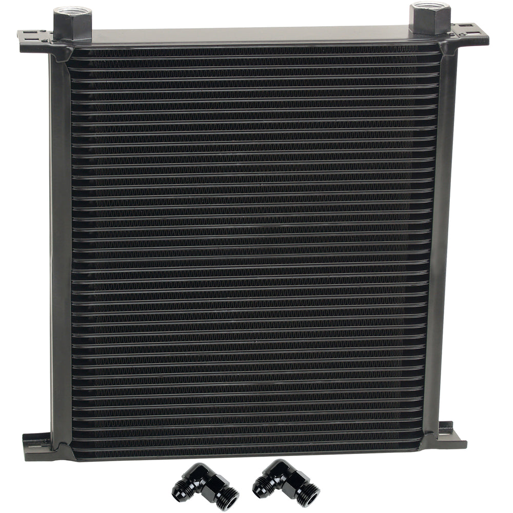 40 ROW SERIES 10000 STACK PLATE COOLER 90DEG SWIVEL 10AN FITTING ALUMINUM